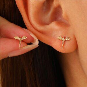 Dragon Earrings | Unique Mythical Creature Design with Wings